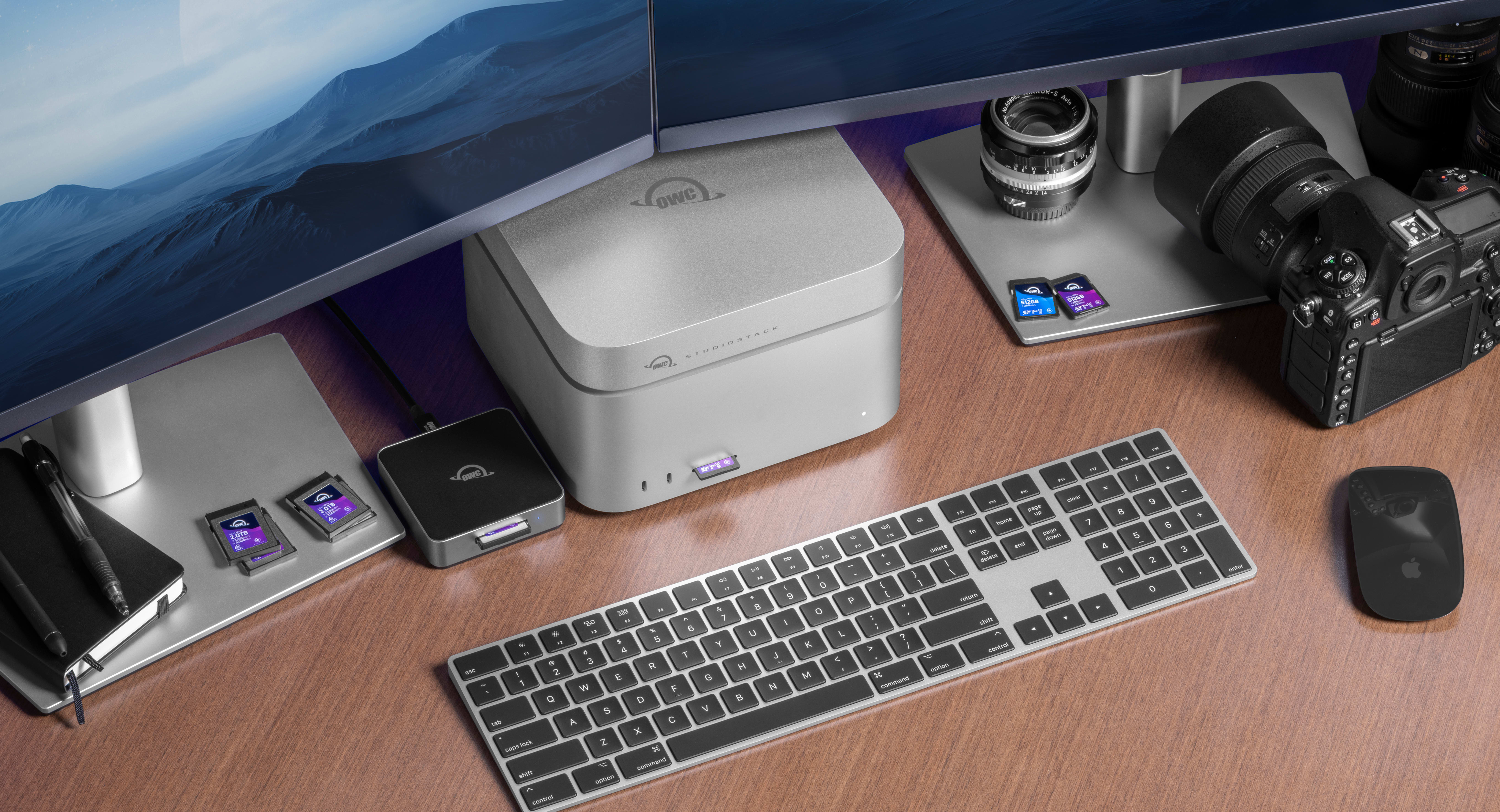 OWC StudioStack on desktop