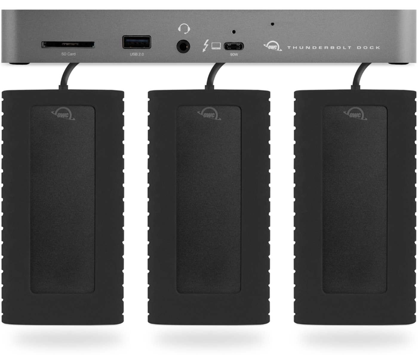 OWC 11-Port Thunderbolt Dock + OWC Envoy Pro EX External Thunderbolt Drives