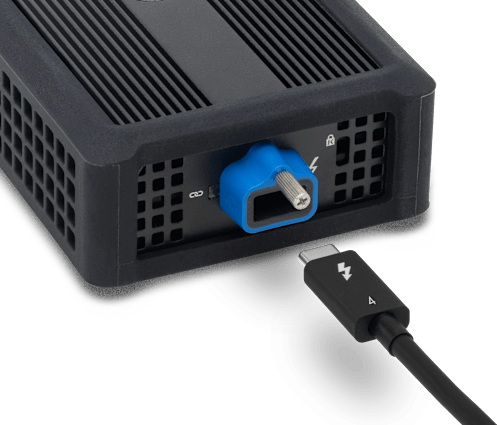 OWC ClingOn used on the OWC Thunderbolt 4 10G Ethernet Adapter