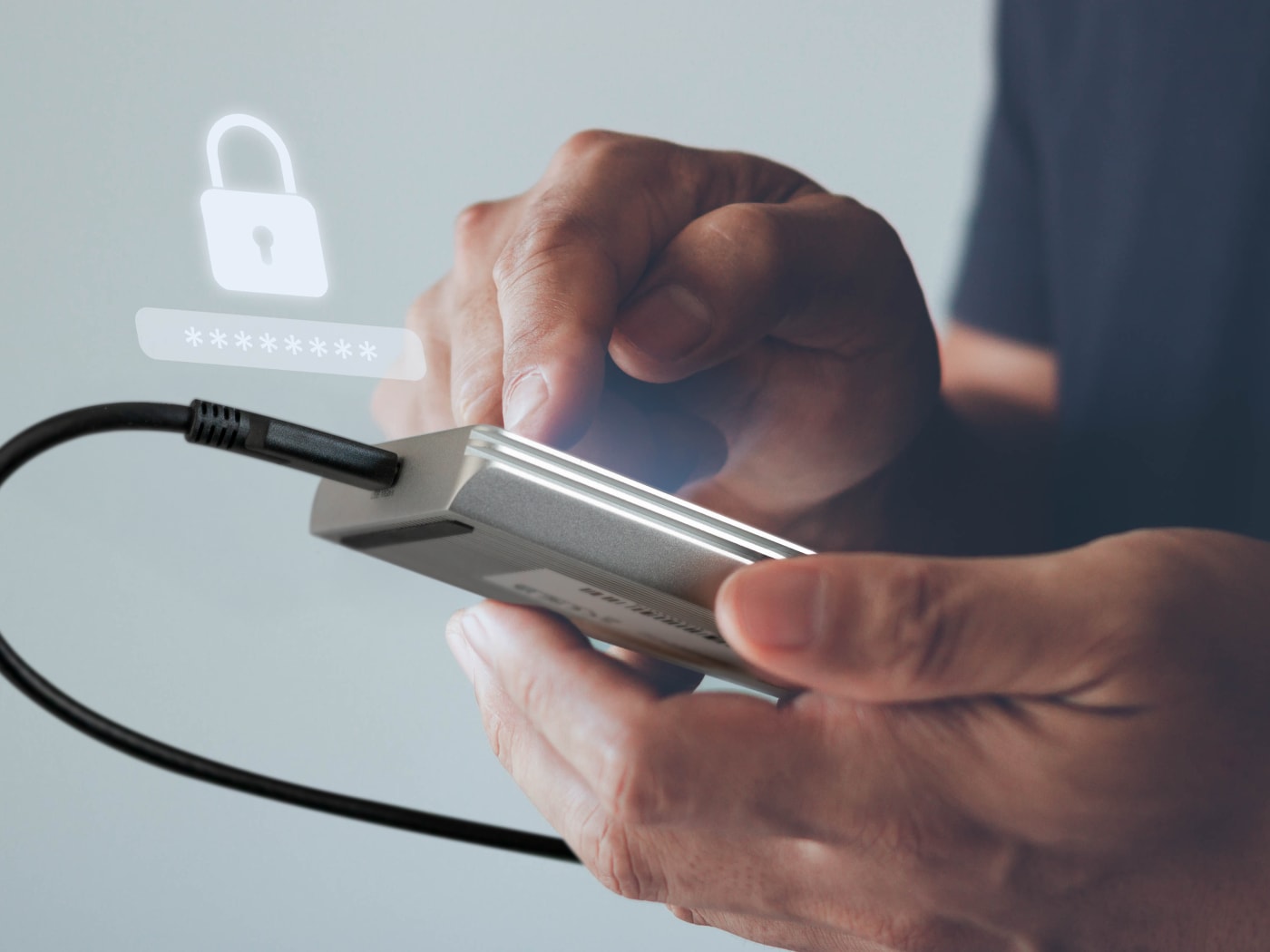 OWC Guardian in person's hands