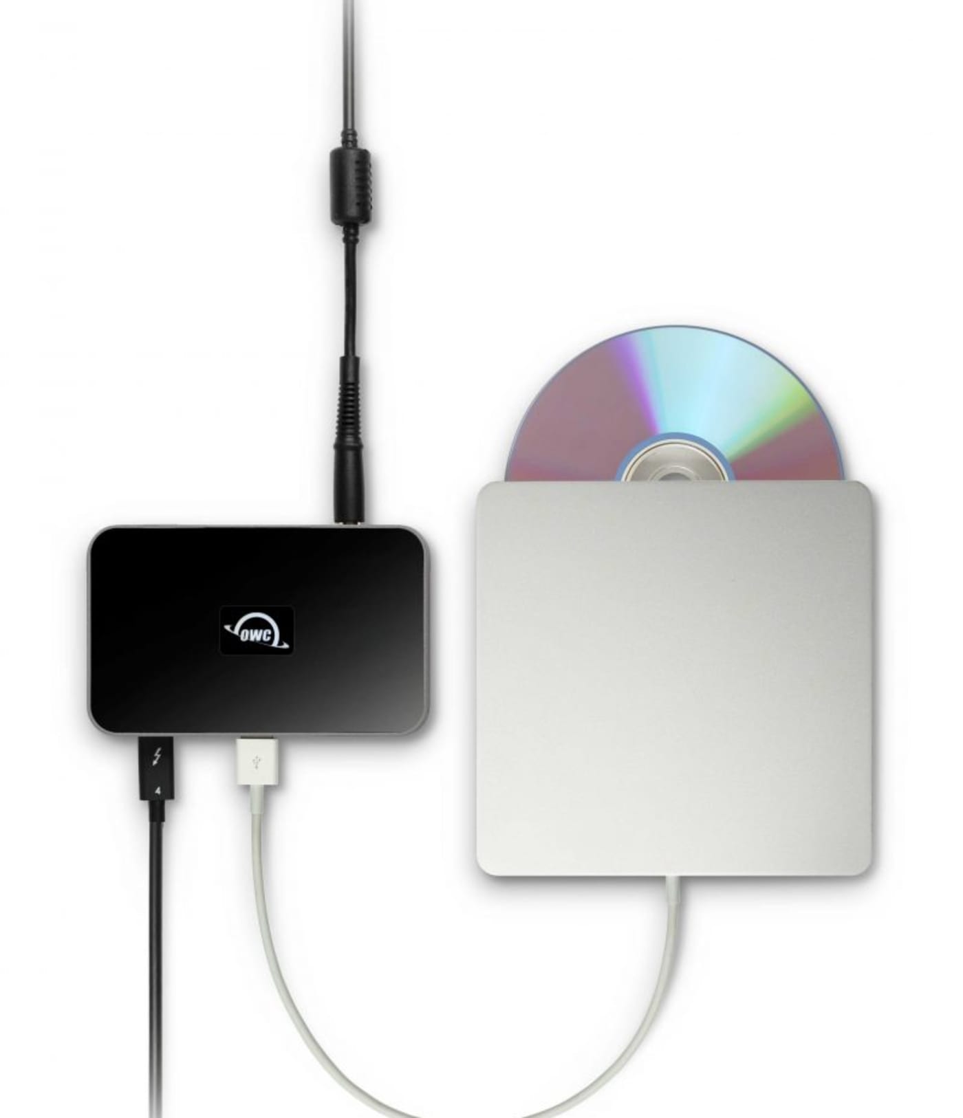OWC Thunderbolt Hub with Apple SuperDrive