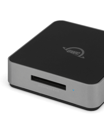 OWC Atlas USB4 CFexpress Card Reader with Type A to Type B adapter