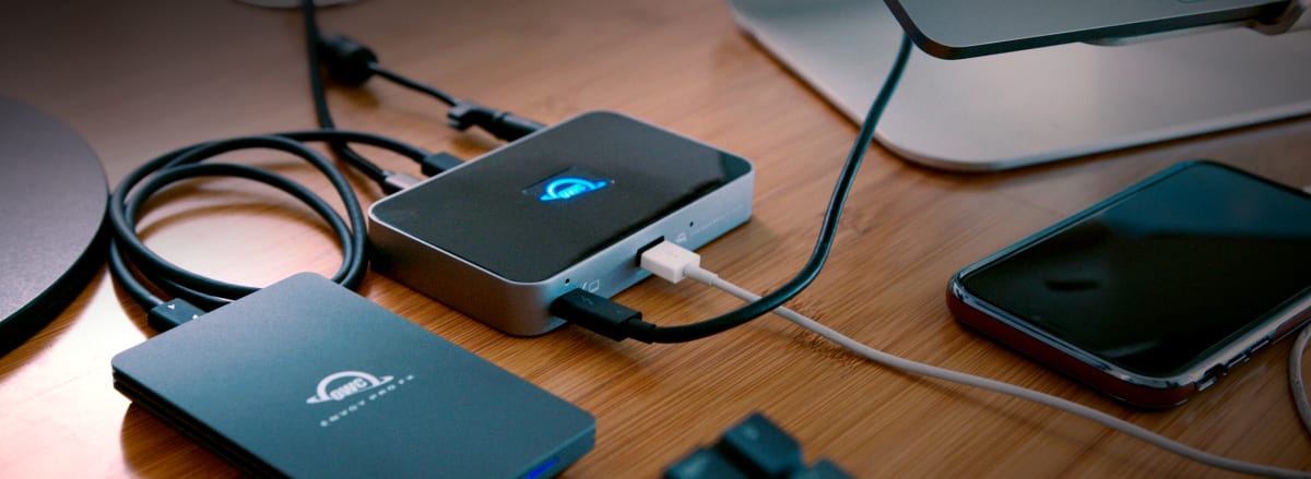 OWC's Thunderbolt 4 Expansion Hub Fits Perfectly Under a Mac Mini