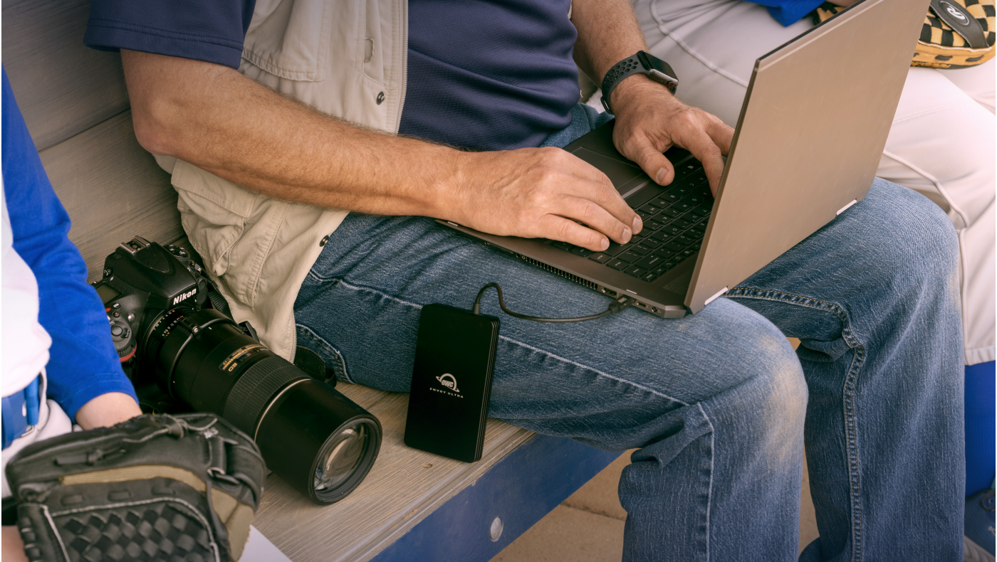 Image of Envoy Ultra being used in a Baseball Dugout.
