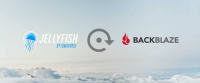 Jellyfish and Backblaze logo