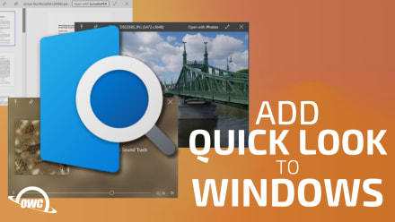 Add quick look to windows