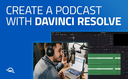 create a podcast with Davinci resolve
