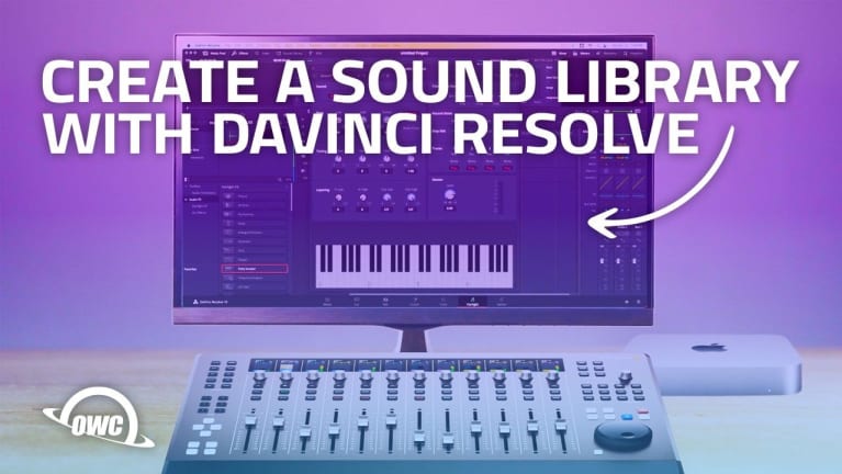 Create a sound library with davinci resolve