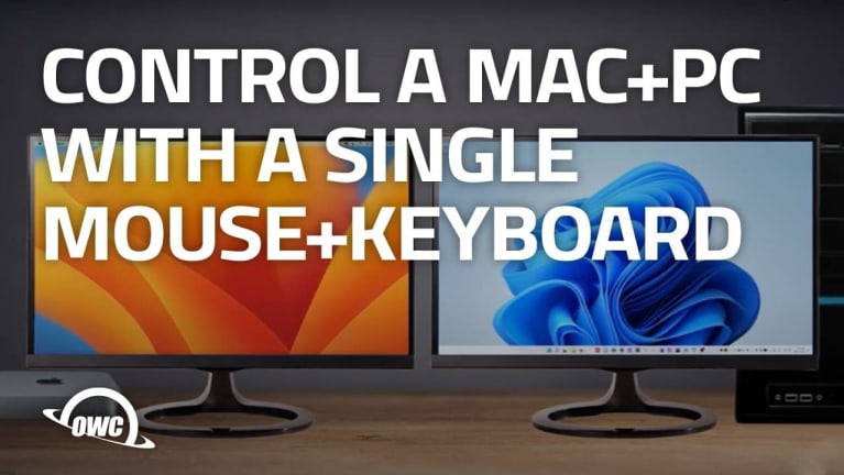 Control a MAC+PC with a single mouse+keyboard