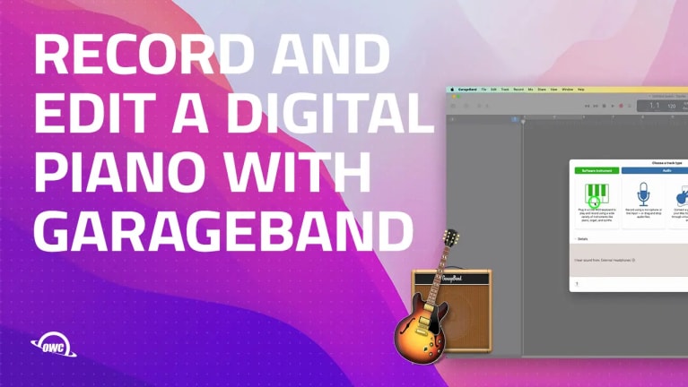Record and Edit a Digital Piano with Garageband