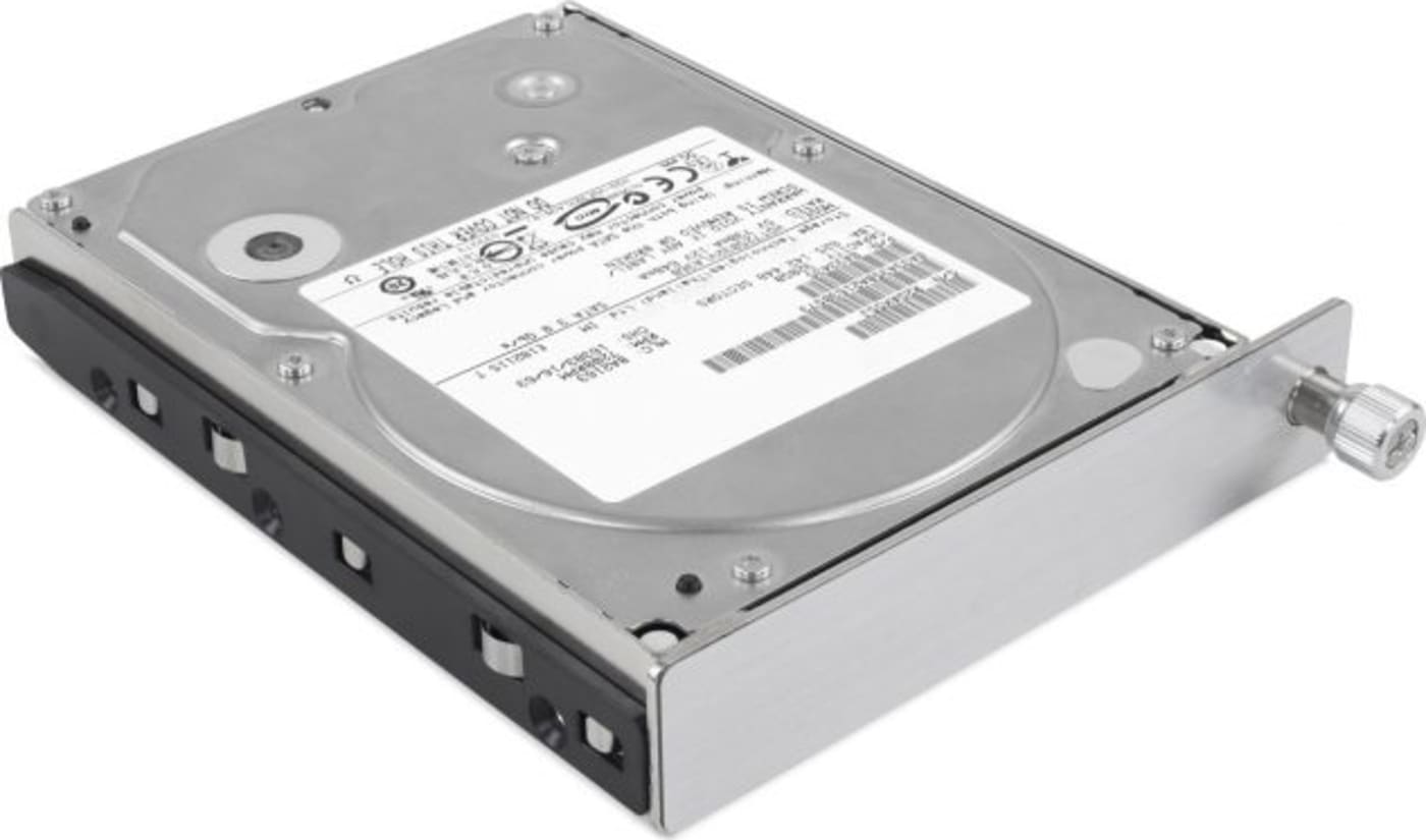 OWC Spare Drive Tray with 3.5-inch Hard Drive installed