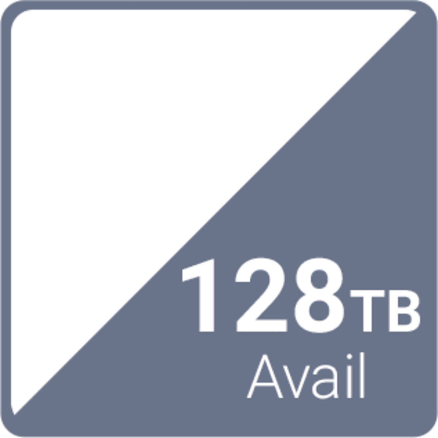 192TB Raw / 128TB Available