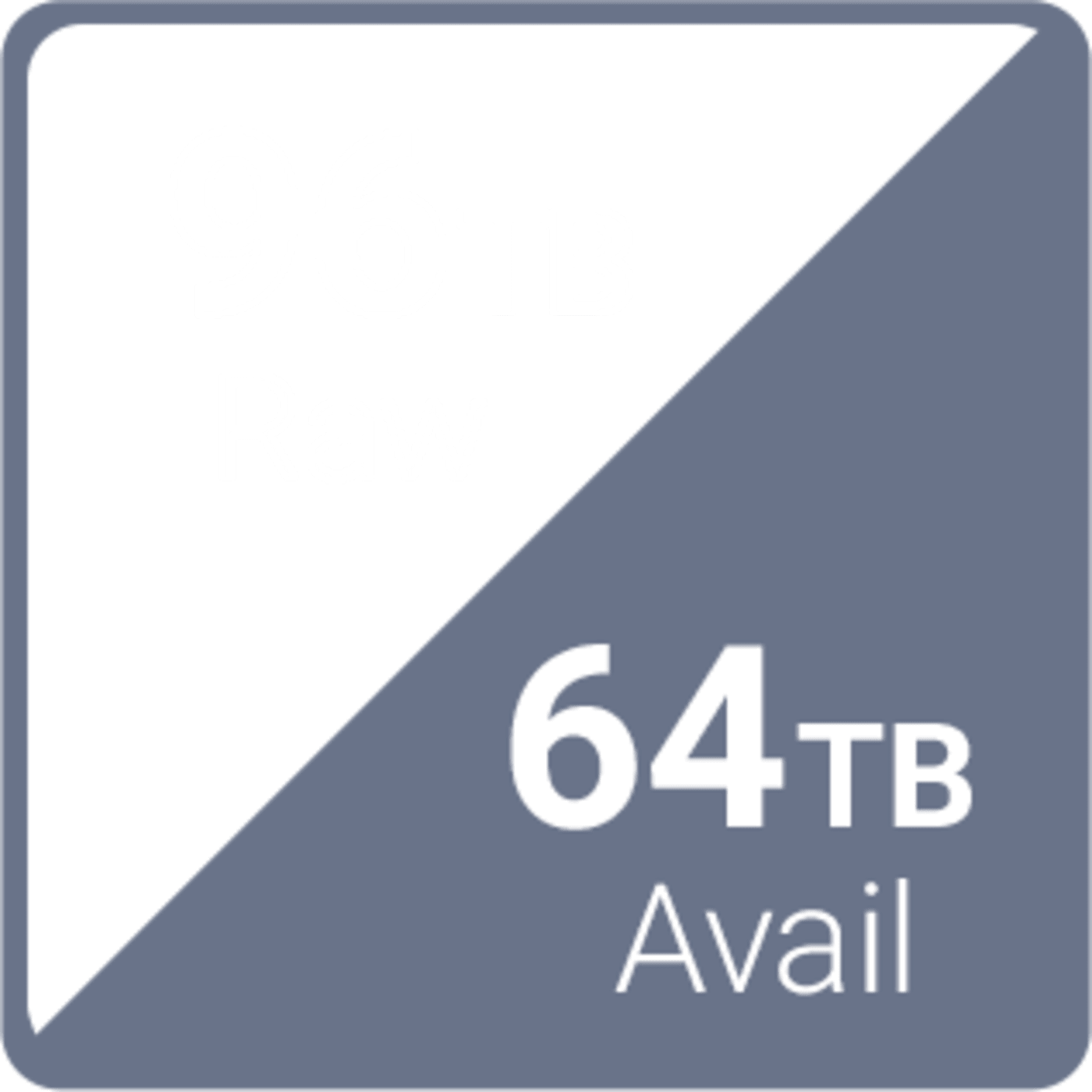 96TB Raw / 64TB Available