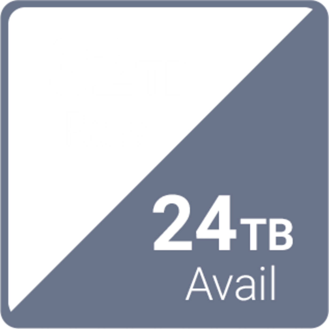 32TB Raw / 24TB Available
