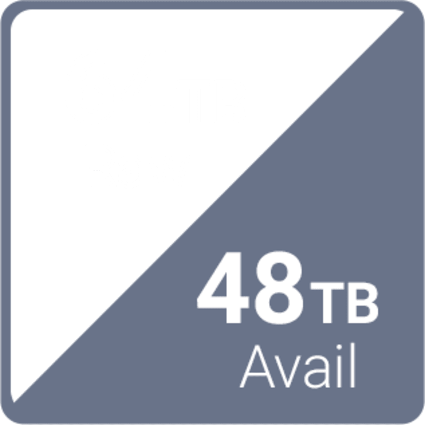 64TB Raw / 48TB Available