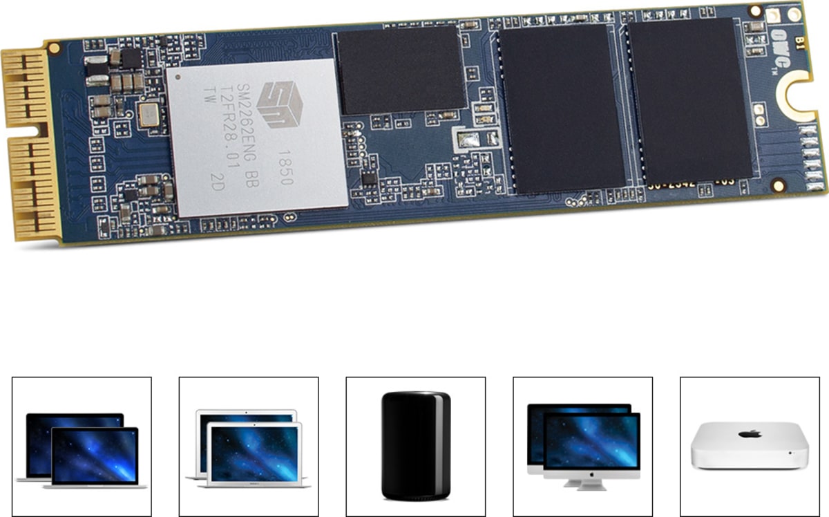 Relative size Show you paste OWC SSDs for Apple Desktops, Laptops, and PCs