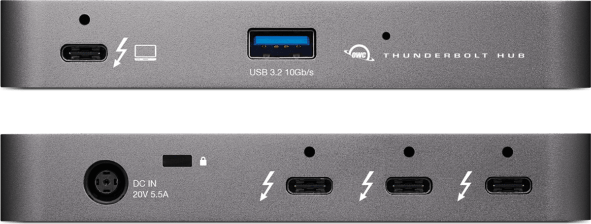 USB C to USB Hub 4 Ports Thunderbolt 3 to USB Hub - M20C