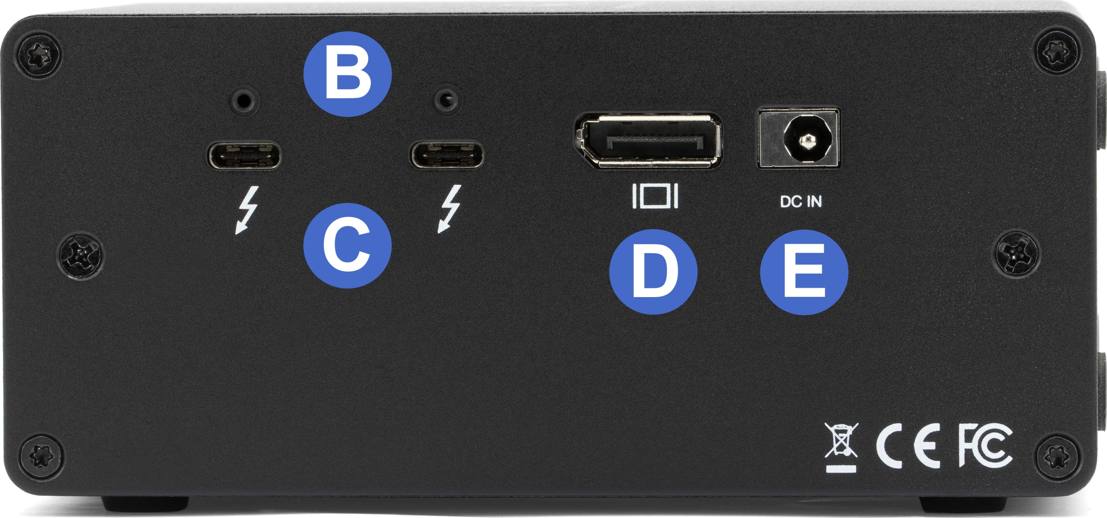 OWC Express 4M2 Rear View