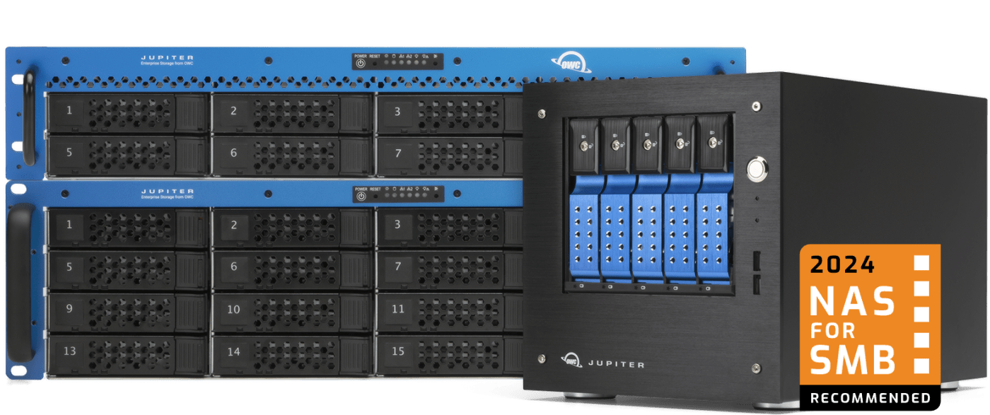 OWC Jupiter family of products with 2023 NAS of the Year award badge