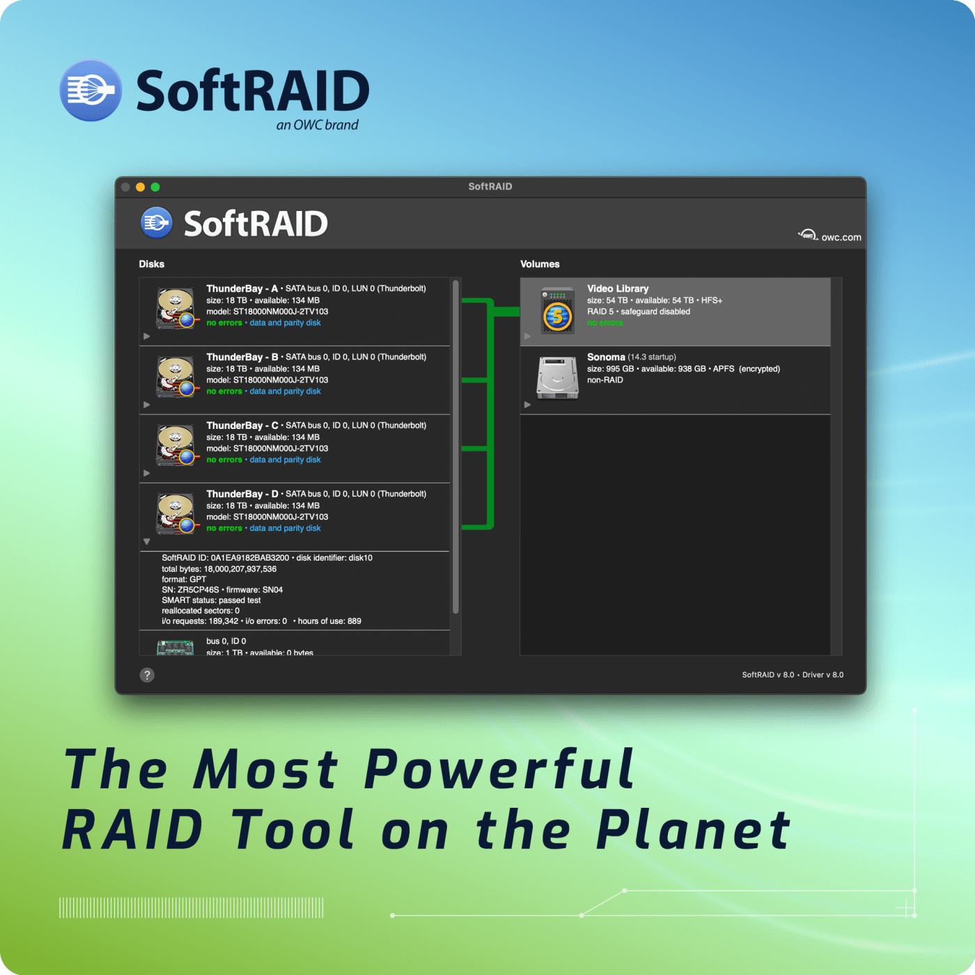 OWC SoftRAID for Mac and Windows