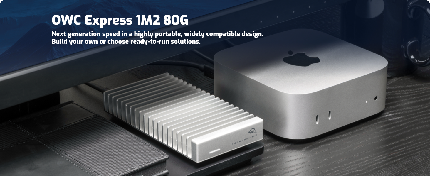OWC Express 1M2 80Gb/s Portable NVMe Thunderbolt/USB-C External