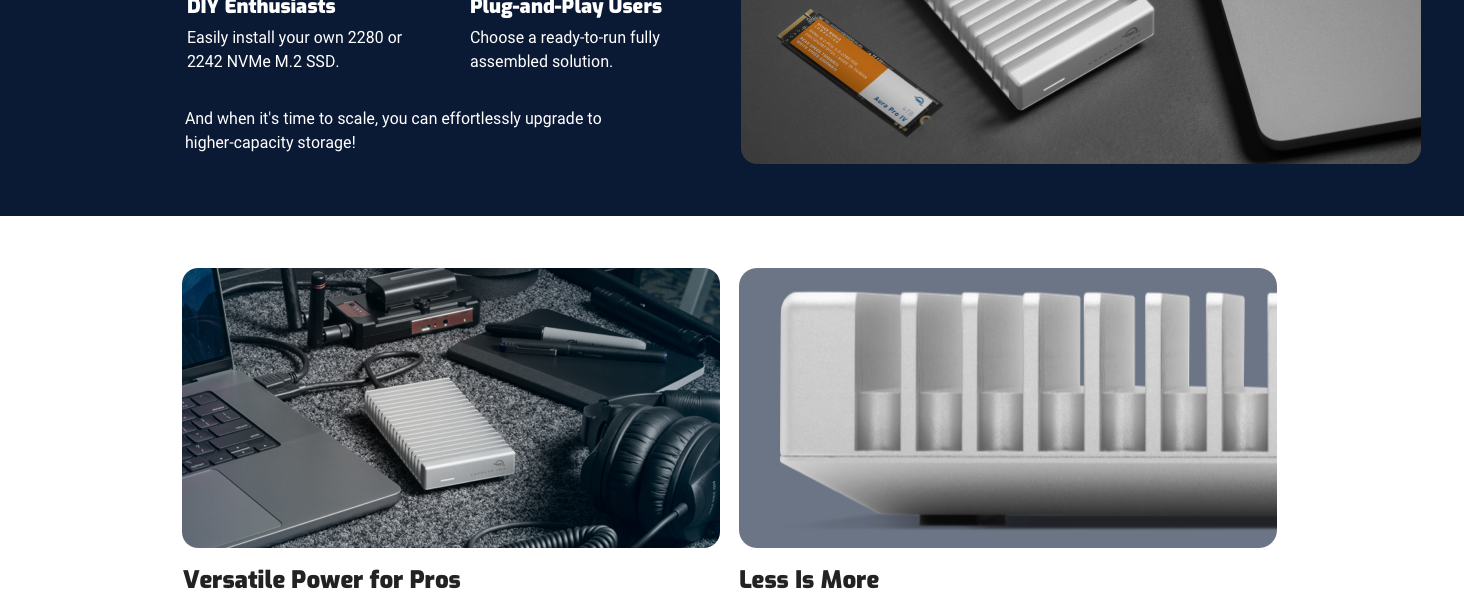 OWC Express 1M2 80Gb/s Portable NVMe Thunderbolt/USB-C External