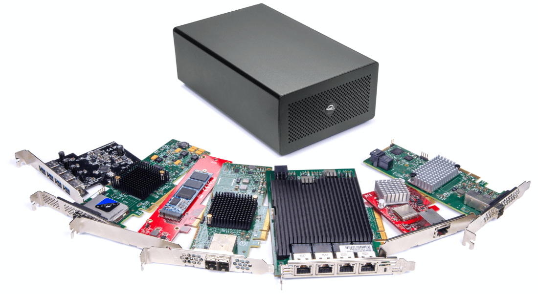 OWC Mercury Helios 3S with PCIe Expansion Cards