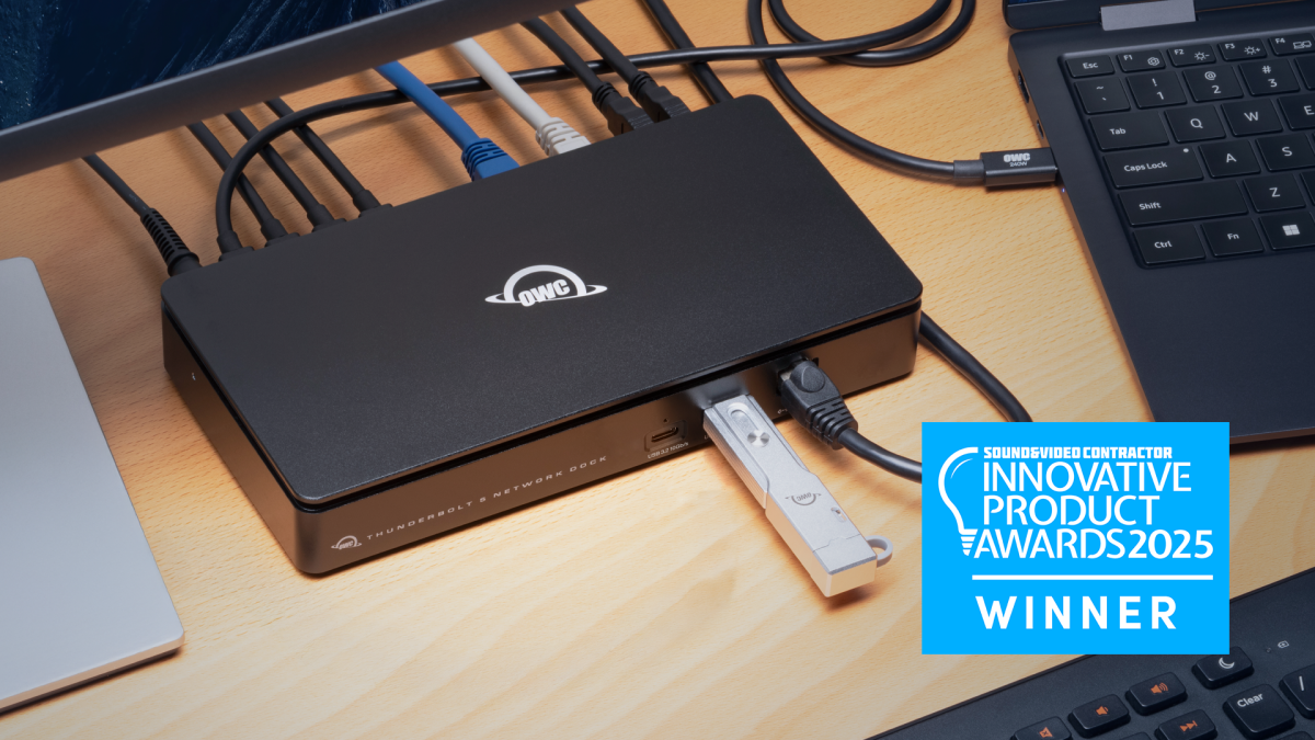 OWC Thunderbolt 5 Dual 10GbE Network Dock Wins 2025 SVC Innovative