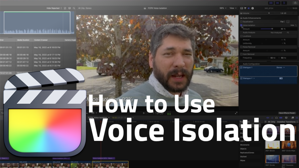 How to Use the new Voice Isolation Feature in Final Cut Pro X
