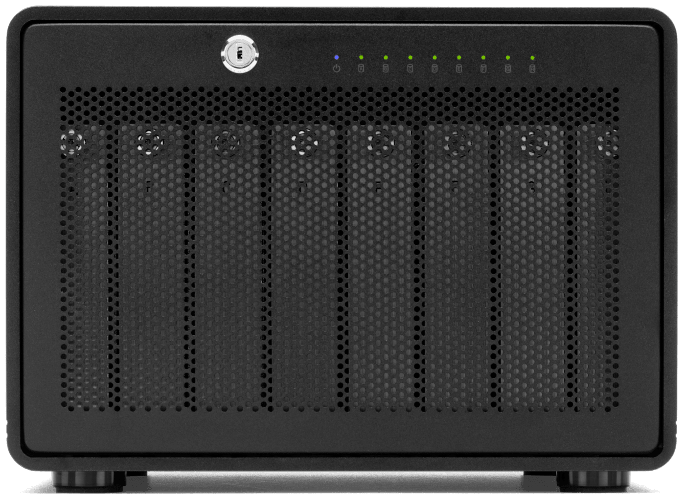 OWC ThunderBay 8 eight-bay Thunderbolt 3 storage enclosure front view
