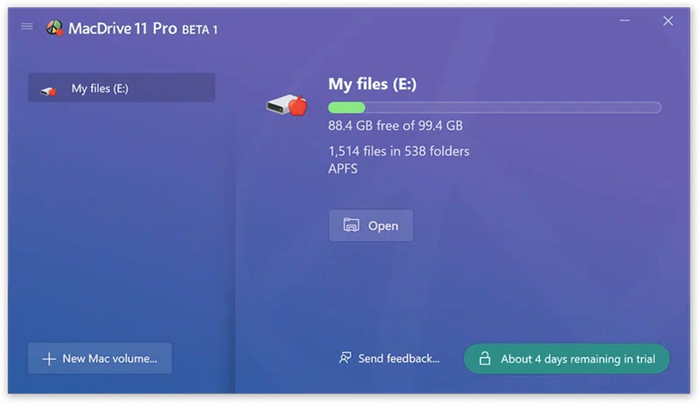 MacDrive 11 Pro Beta 1