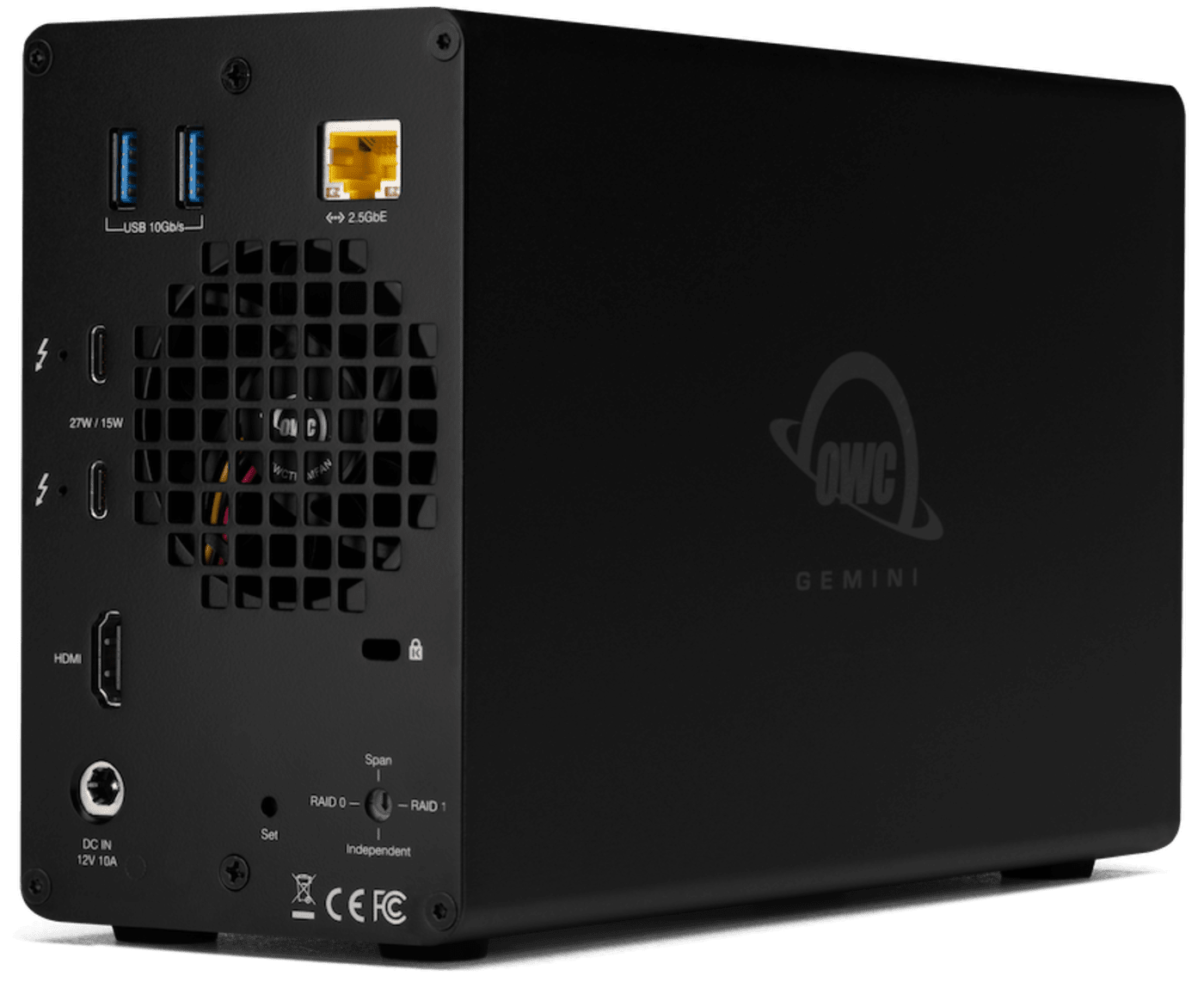 OWC Gemini back view