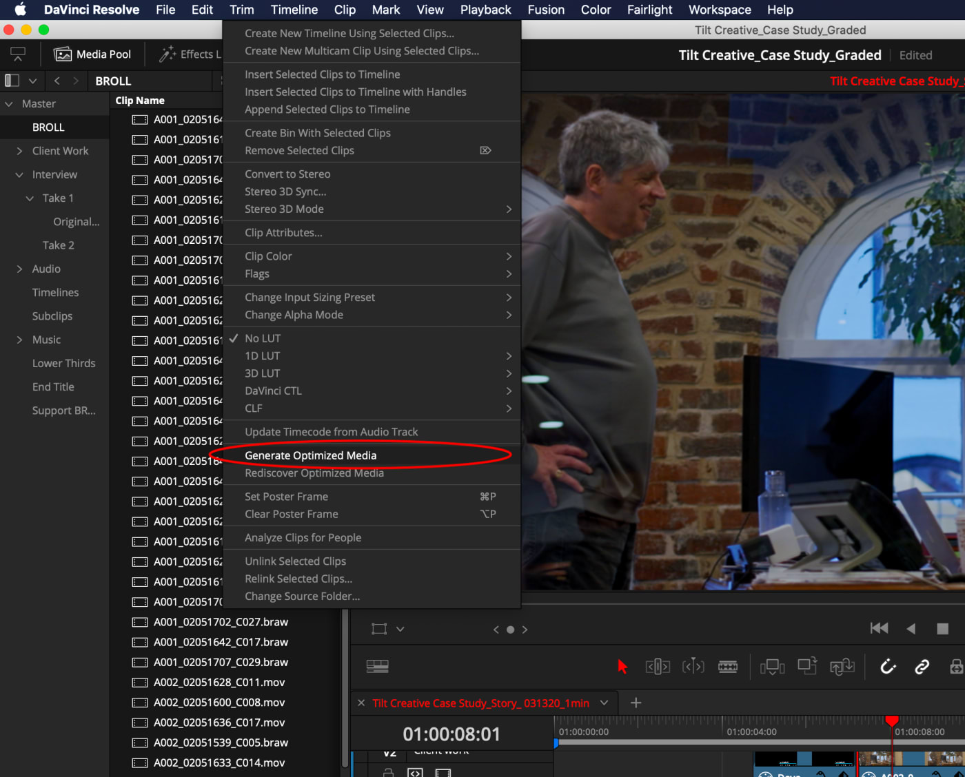 DaVinci Resolve Video Editor