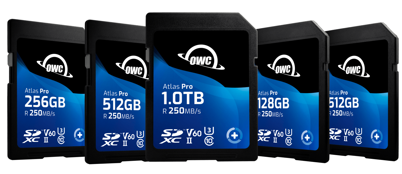 OWC Atlas Pro SD Card Lineup