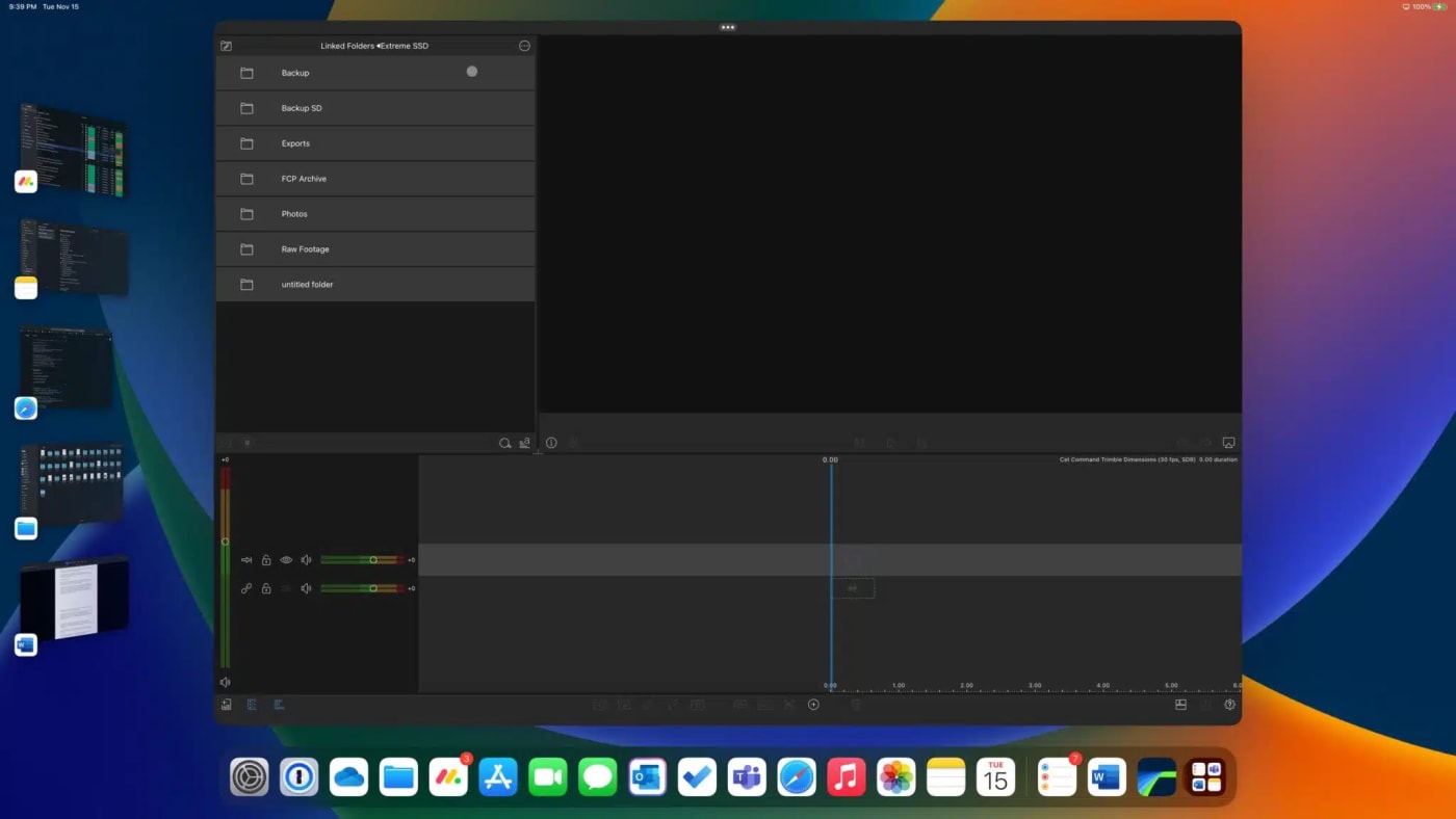 LumaFusion’s main layout