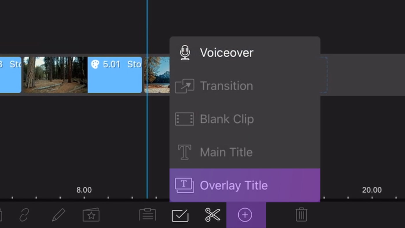 LumaFusion Overlay Title