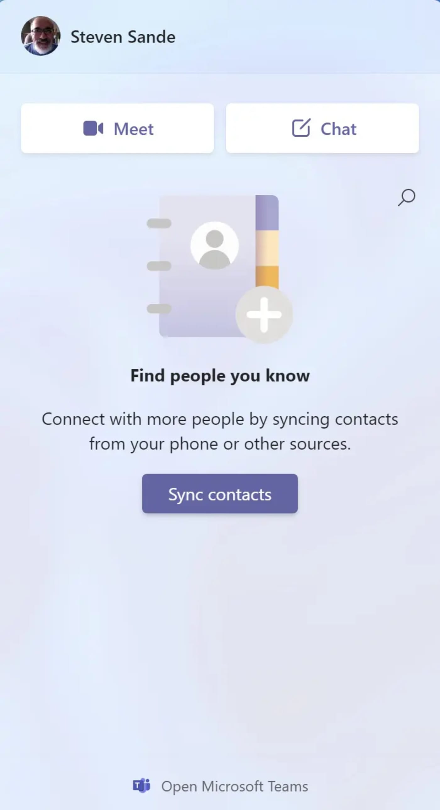 Microsoft Teams meet chat