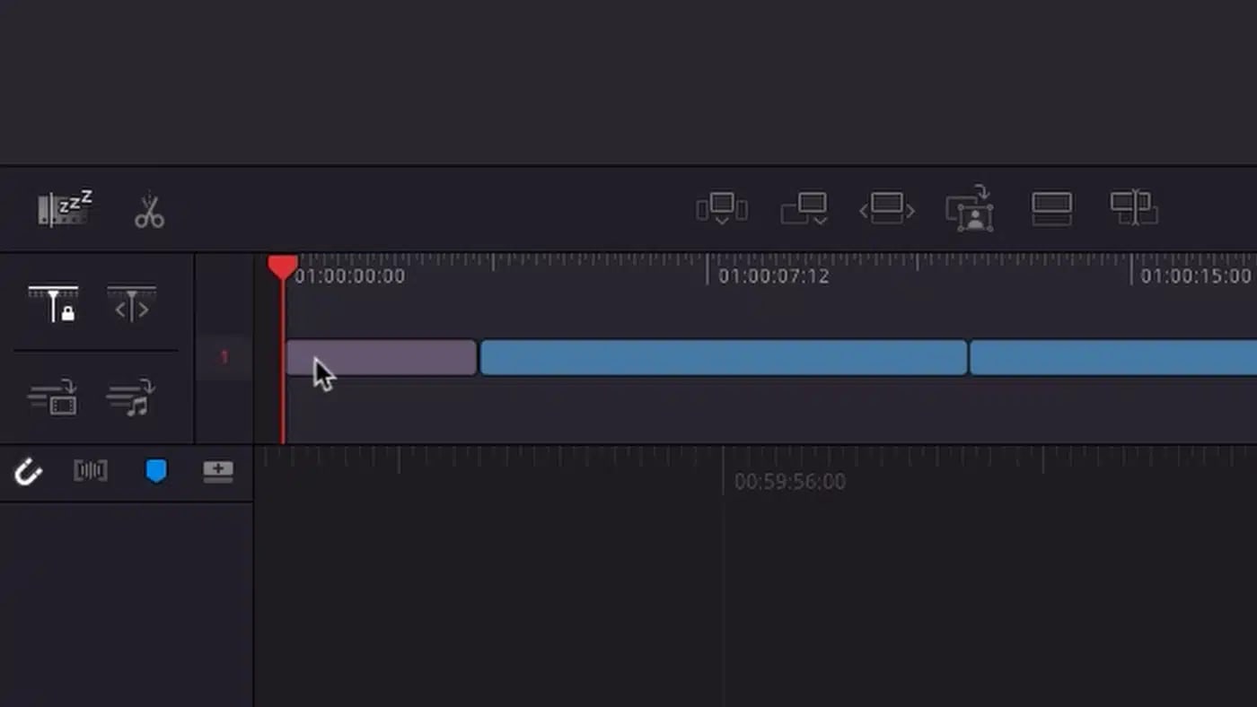 DaVinci Resolve cut page reorder