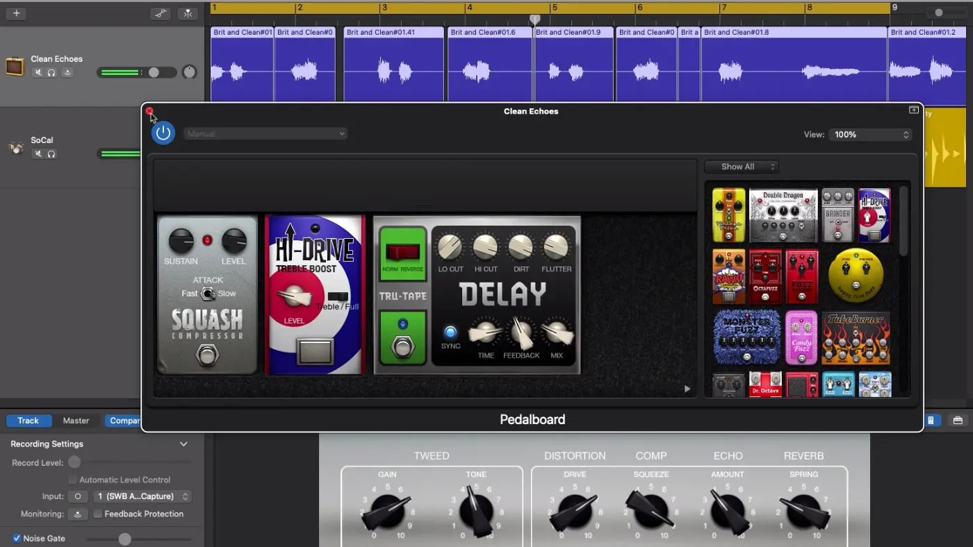 Garageband pedals store