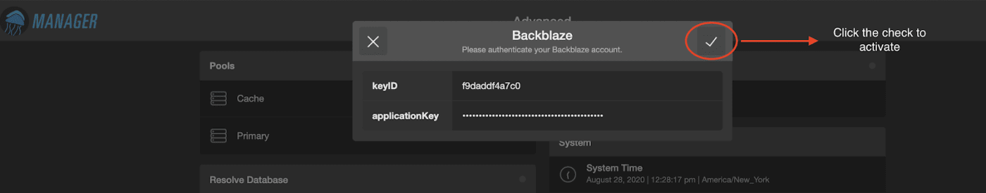 Activate the Connection
