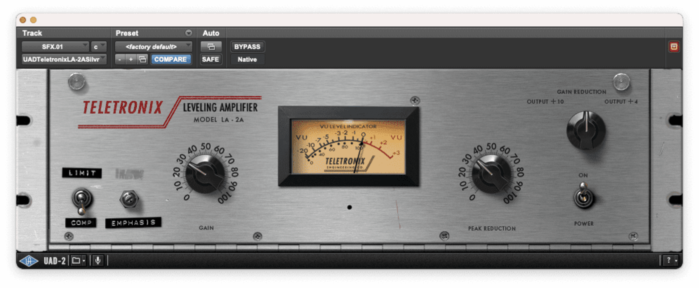 Teletronix LA-2A Silver by UAD