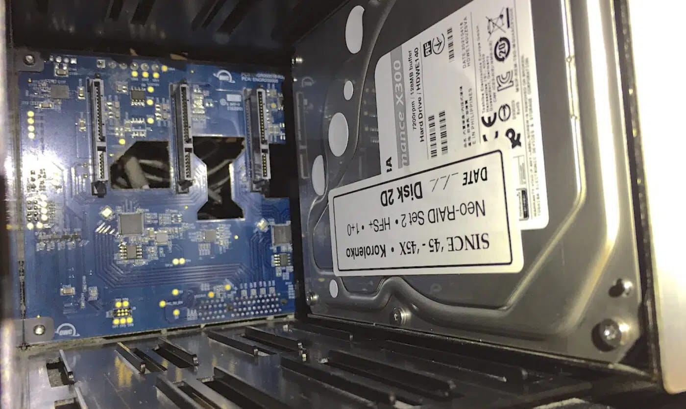 thunderbay 4 enclosure after cleaning