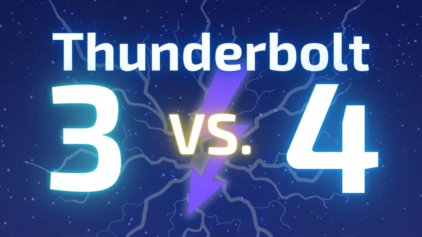 What's the Difference Between Thunderbolt 3, Thunderbolt 4, and