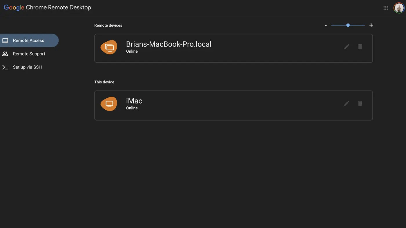 chrome remote desktop