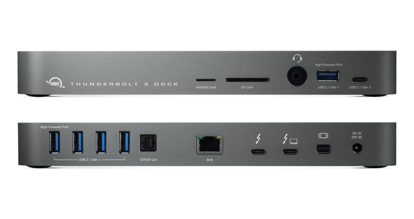 Boîtier De Stockage 4 Baies OWC ThunderBay 4 – Ports Thunderbolt 3 – Compatible Disques 2,5" Et 3,5" – RAID Configurable