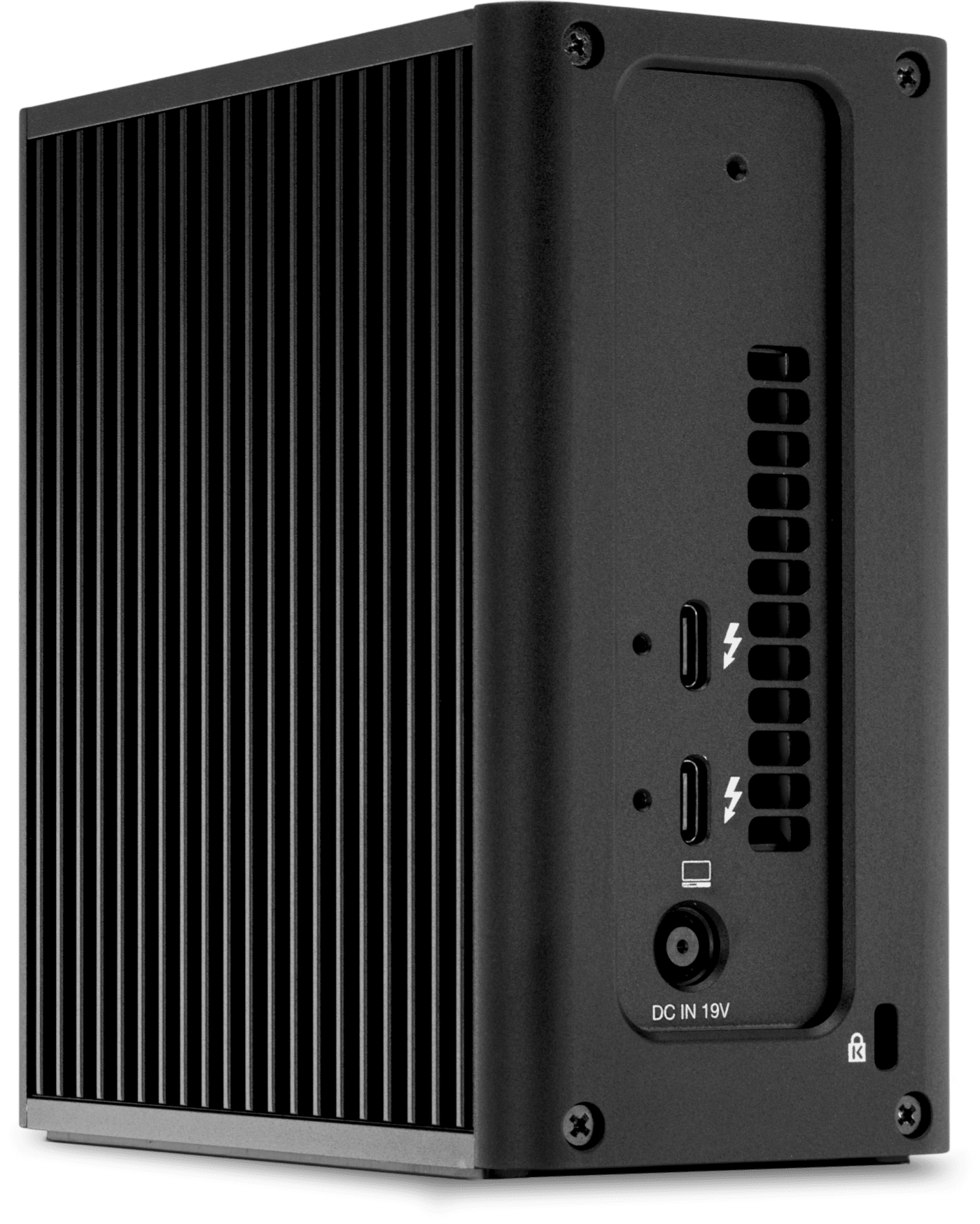 OWC Express 4M2 Ultra side view facing left