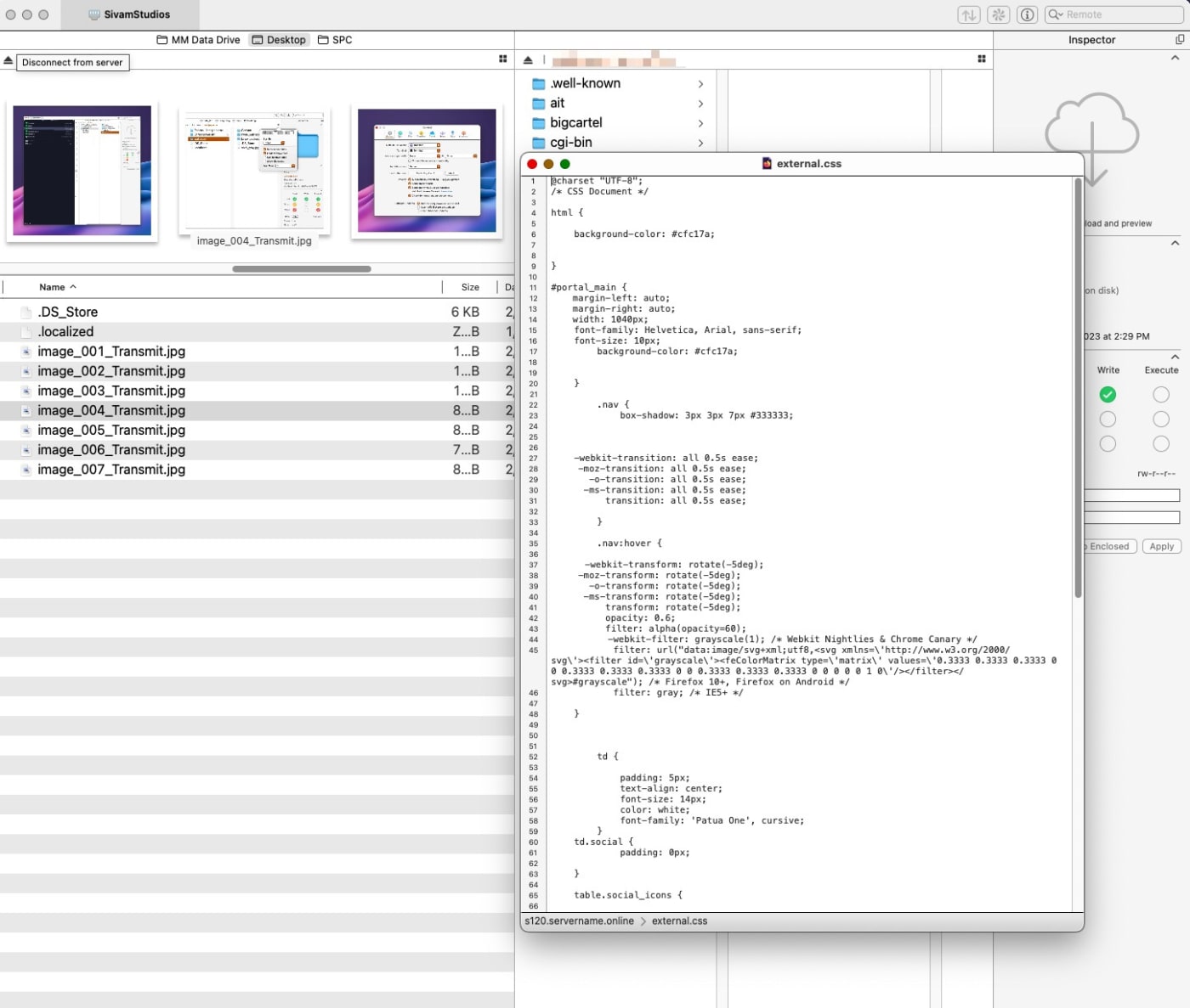 SivamStudios external CSS