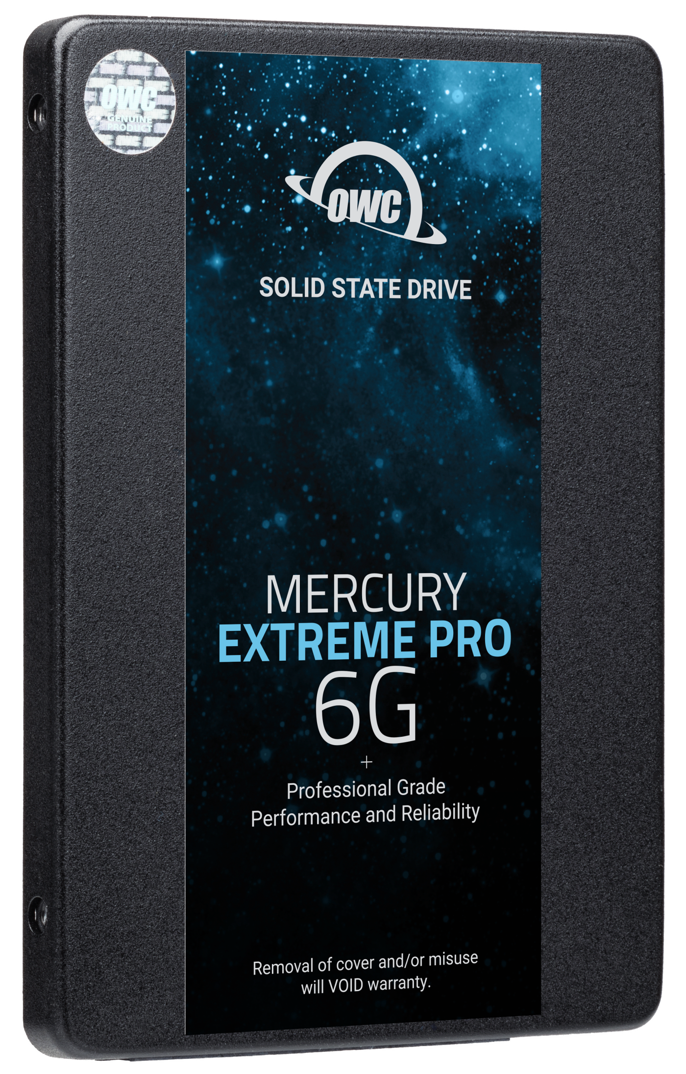 OWC Mercury Extreme Pro 6G SSD facing right