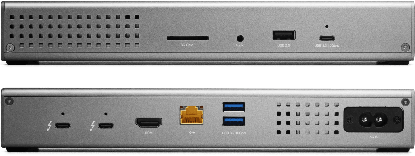 OWC Thunderbolt Go Dock front and back