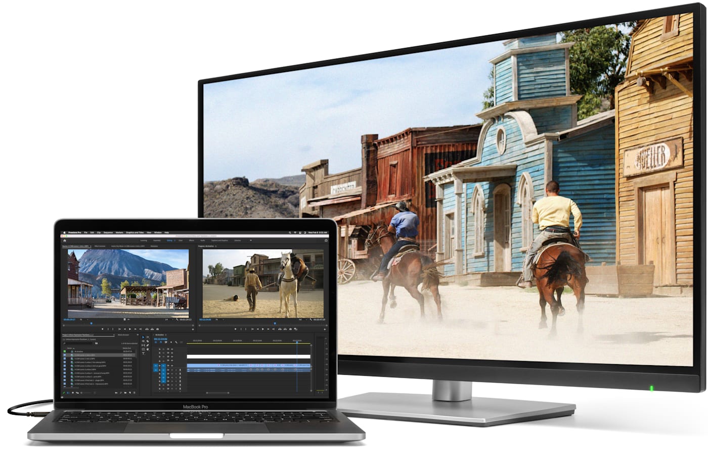 MacBook Pro with external USB-C display